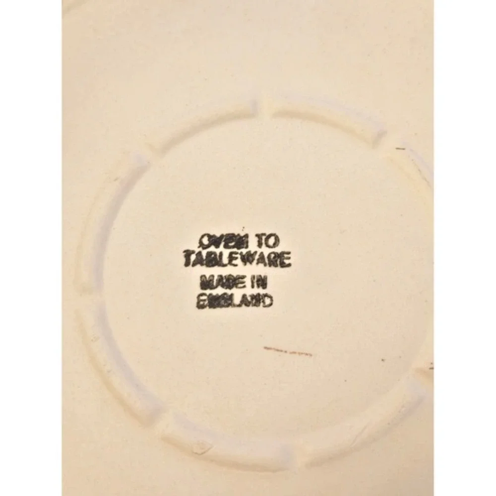 Oven to‎ Tableware England Cream Stoneware Souffle Casserole Dish
